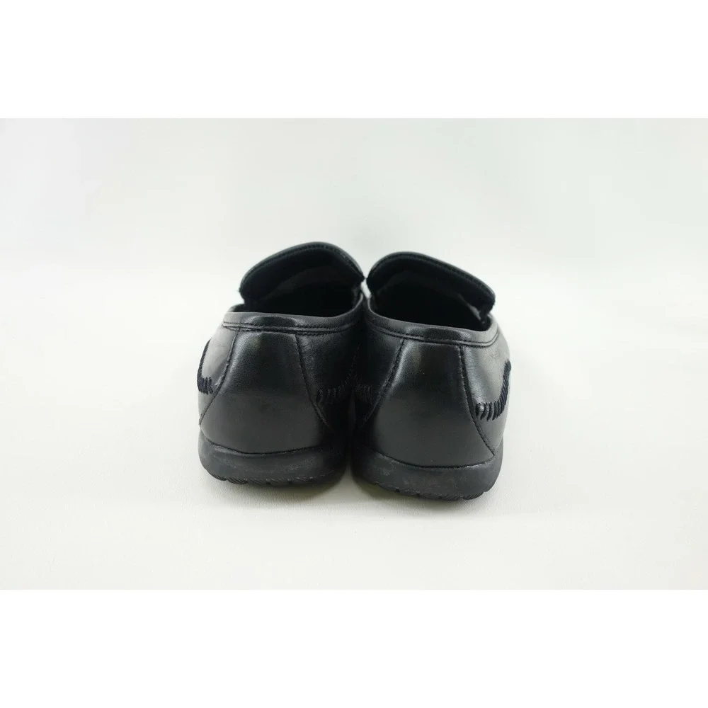 Stacy Adams Men's Slip On Loafers Dress Shoes Black Bicycle Toe Leather‎ 10.5 M